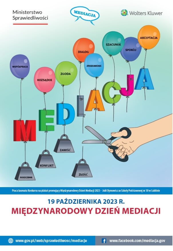 Plakat promujący mediację